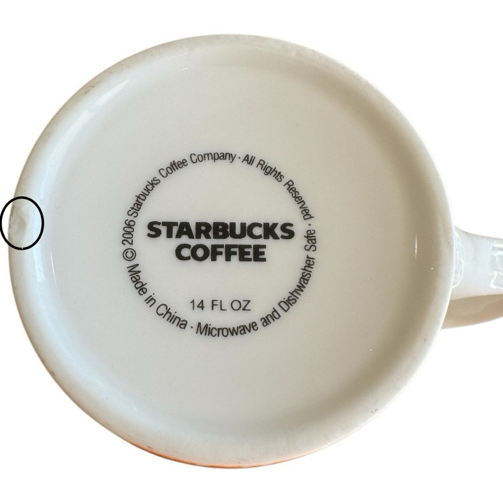 Starbucks 2006 “Fresh” Mug Cup Ceramic 14 oz - Picture 4 of 5